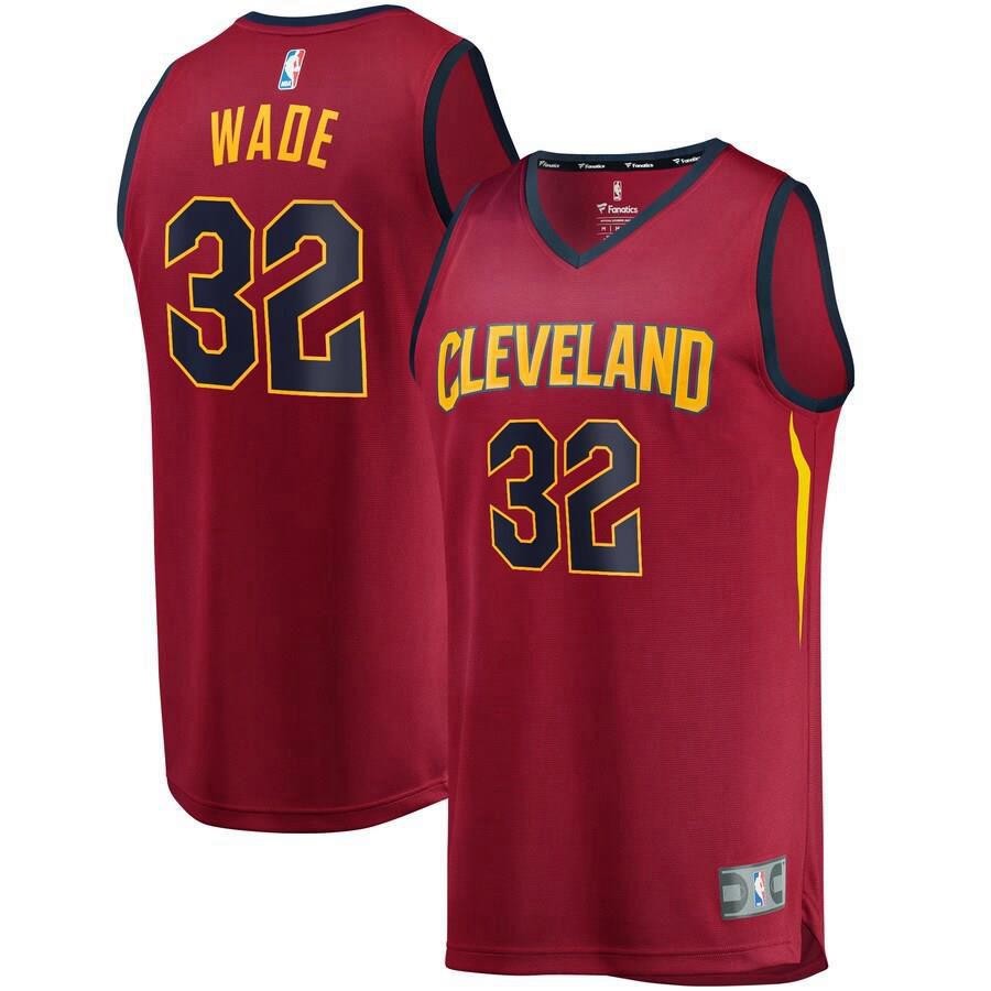Cleveland Cavaliers Dean Wade Fanatics Branded Replica Fast Break Icon Jersey Mens - Burgundy | Ireland R6370N3