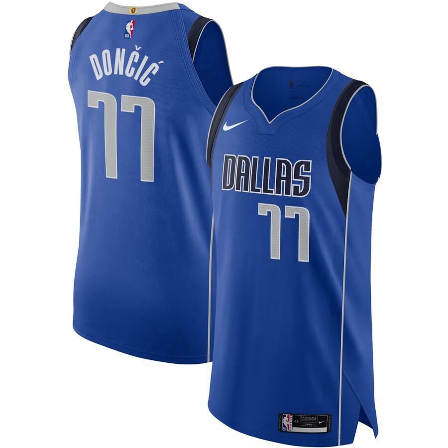 Dallas Mavericks Luka Doncic Nike Authentic 2020-21 Icon Jersey Mens - Blue | Ireland N1652N3